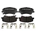 ACDelco Silver 14D1543CHF1 Ceramic Front Disc Brake Pad Set