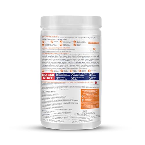 Gritzo SuperMilk Overall Growth (7-12y Boys), 9g Protein Powder (Double Chocolate, 400g) | Zero Refined Sugar, 20 Vitamins & Minerals