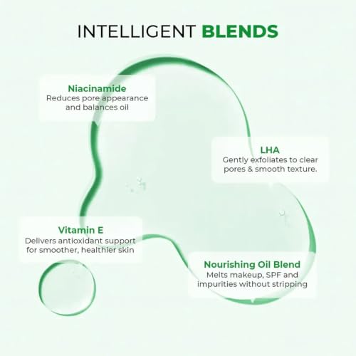 Image of Conscious Chemist Zero Pore Ultra Light Oil Cleanser | 60ml Pore Cleansing & Oil Control Face Cleanser with LHA, Niacinamide & Panthenol | Unclogs Pores, Refines Texture | For Men & Women, All Skin Types | Pack of 2
