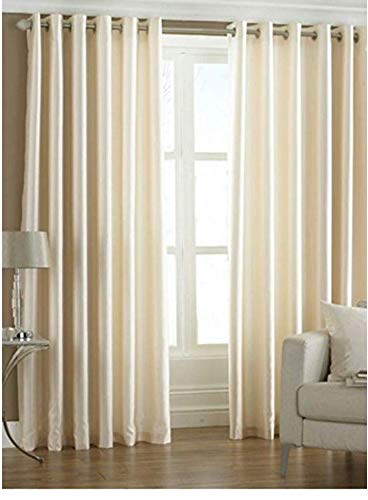 INIRA TRENDZ Polyester Blend Grommet Curtain, Cream, 4 x 7-image-24