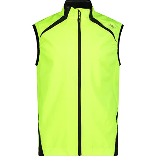 CMP Gilet Unlimitech Leggero E Antivento Gilet, Uomo, Yellow Fluo, 48