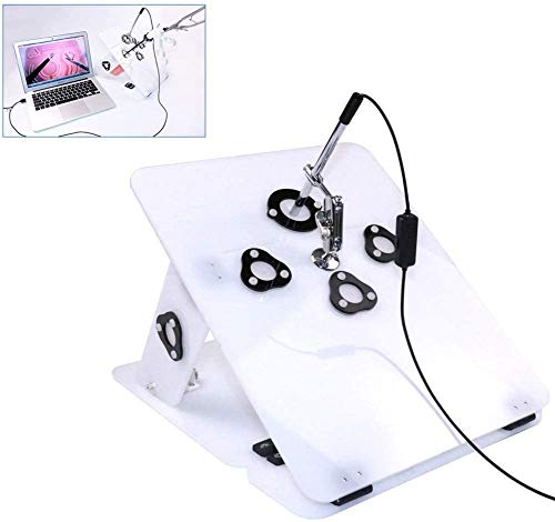ZNXY Laparoscopic Trainer Simulator,with Training Box+HD Camera+Imstruments+Modules for Medical Teaching Equipment for Doctor Medical Students Nurse