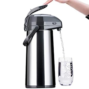 Thermische Karaffen, 2.2L Hot Coffee Glass Waterfles/Hefboom Actie/Roestvrij staal Geïsoleerde Thermos / 12 uur Isolatie…