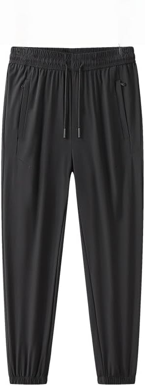 Men's Athletic Jogger Sweatpants, Navy Blue, Drawstring Waist, Elastic Cuff, Casual Sports Loungewear