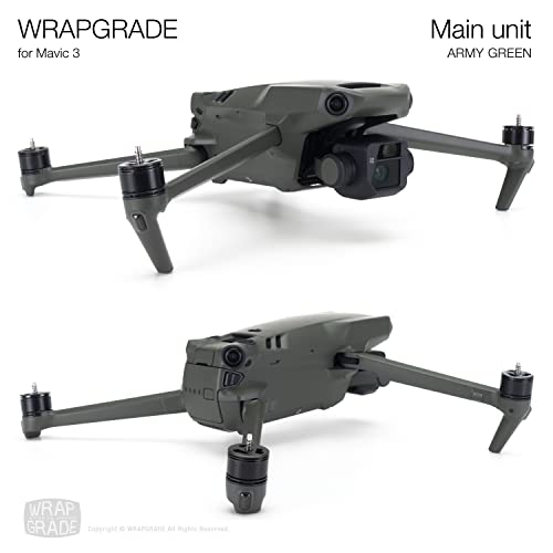 Image of WRAPGRADE Full Skin Stickers for DJI Mavic 3 / Mavic 3 Classic (Army Green)