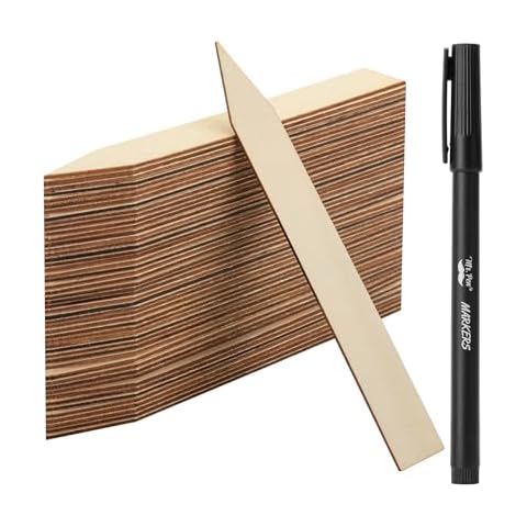 Mr. Pen Wooden Plant Labels, 100 Pcs Cover