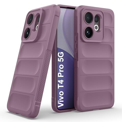 Image of Zapcase Back Case Cover for Vivo T4 Pro 5G | Compatible for Vivo T4 Pro 5G Back Cover | Liquid Silicon Magic Case with Camera Protection | Lavender