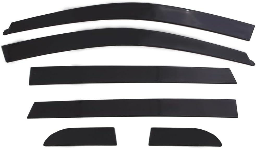Auto Ventshade [AVS] Low Profile Rain Guards for 2006 - 2012 Toyota RAV4, 6 pcs. | Window Vent Visors - Dark Smoke | 896003