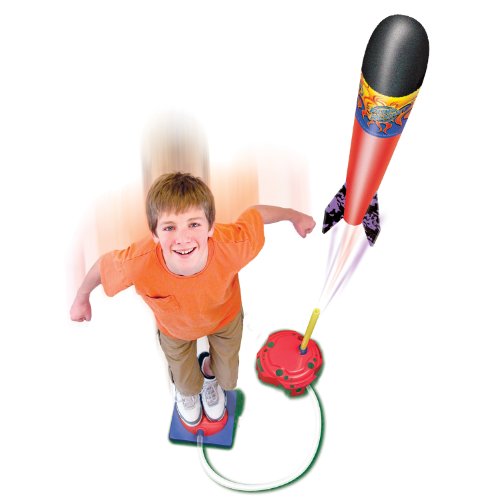 Geospace Jump Rocket Deluxe Set With Adjustable Launcher, Target & 6 Rockets #TOP6
