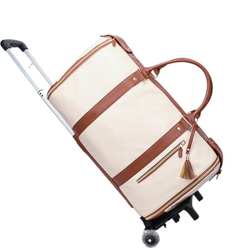 Convertible Travel Garment Bag with Wheels and Shoe Pouch