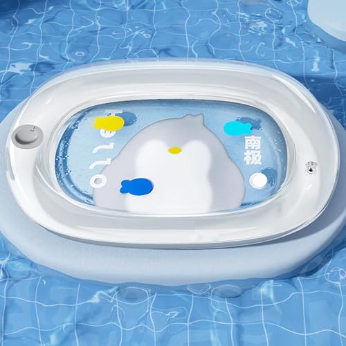 Wasserbett für Hunde, wasserdicht, verdickt, waschbar, aufblasbar, sensorisches Pad, für Kätzchen, Welpen, drinnen und draußen, Balkon, Terrasse, Kiste, Auto, Zuhause, Reisen-3