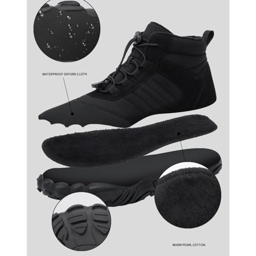 Winter PeakFootwear for Women Neuropathy, Grouned Footwear Warm Zero Drop Snow Boot Men, Hike Non-Slip & Waterproof Barefoot Boots4
