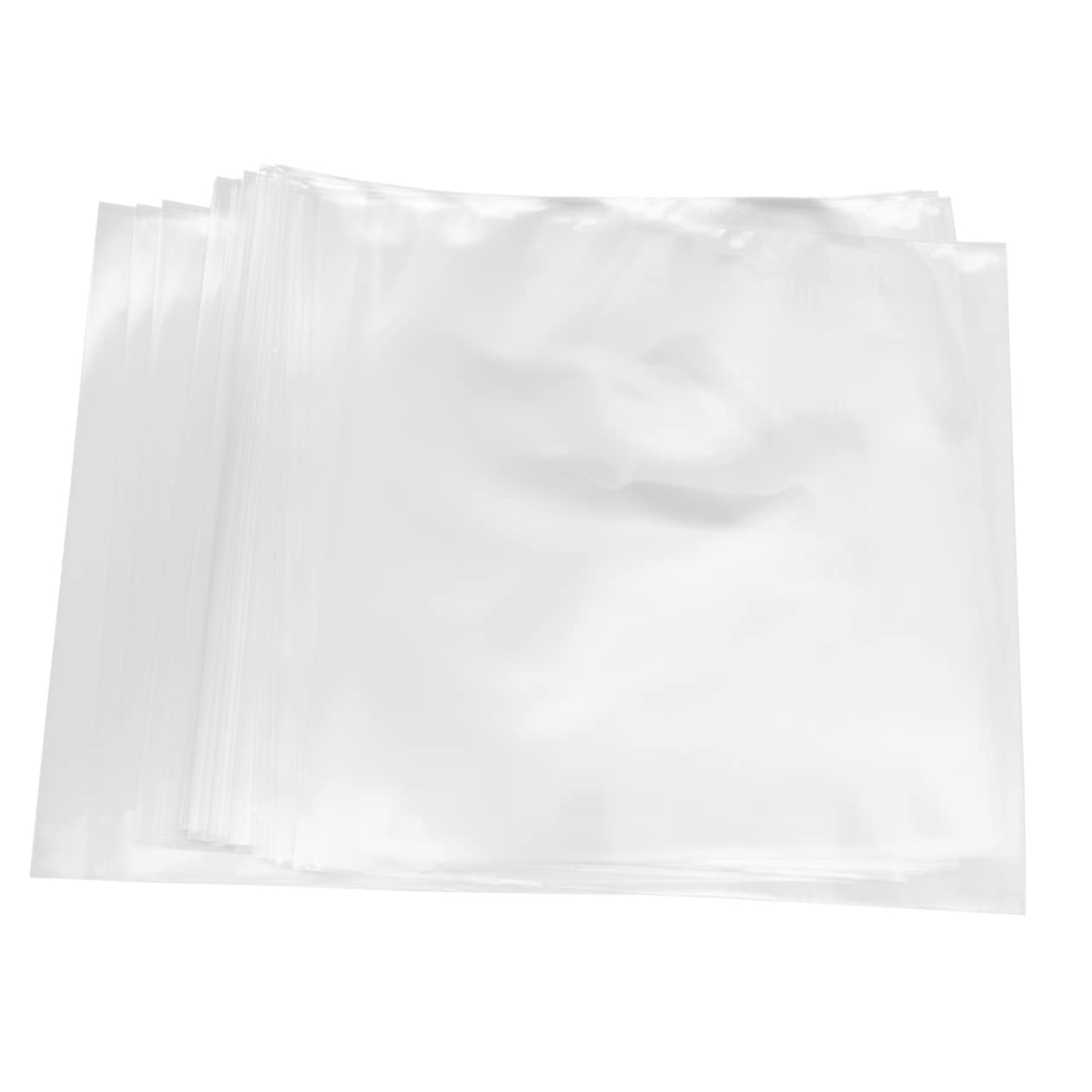 Housoutil 50pezzi Custodia per Dischi in Vinile Sacchetto di Protezione Trasparente in Contenitore per Dischi da Protezione Custodia per CD Senza Linguetta e Resistente