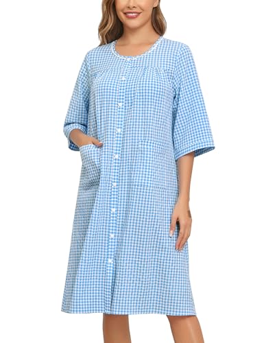 YOZLY Nightgowns for Women Soft Sleeveless Sleep dress Lace Night Gown2