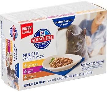 Hill's Science Diet Senior Gourmet Variety Pack Canned Cat Food