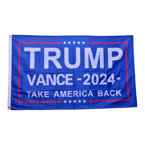 Donald Flag Trump and Vance 2024 Flags - Take American Back - Make America Great Again Flag Vivid Color and UV Fade Resistant 3x5 Feet with Grommets (Take American Back) Cover