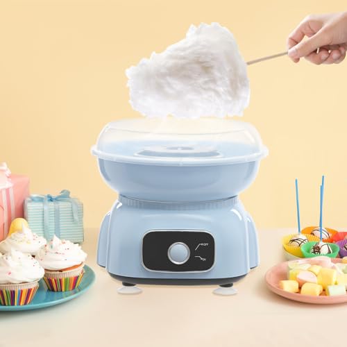 Zuckerwattemaschinen-Set 500W 22x23cm Elektrische Zuckerwattemaschine für Zuhause Retro Cotton Candy Maschine mit 10x Bambus-Stäbchen Zuckerwatte Maschine im Aussehen eines Astronauten – Bild 5