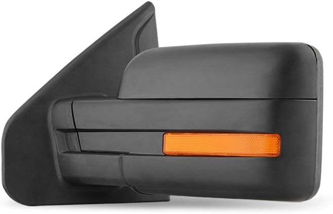 Acanii - Power Heat LED Signal Puddle View Mirror Driver Side Original Style For 2007-2014 Ford F150 F-150 Pick Up Left