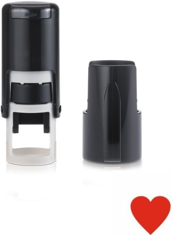Love Heart Stamp โ Loyalty Card Stamper - Self Inking Red Ink - Approx. 11mm