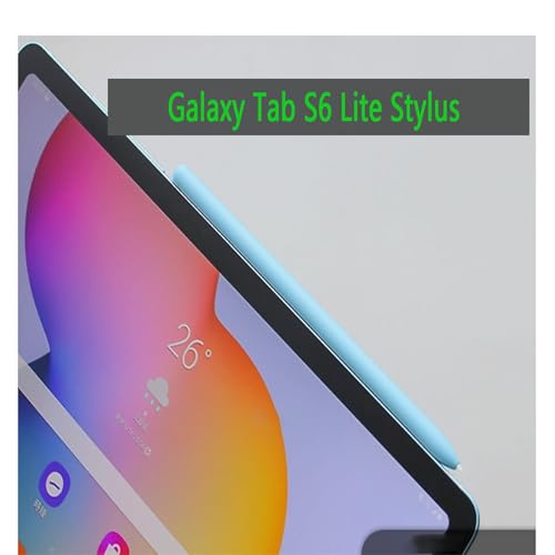 Image of Galaxy Tab S6 Lite S Pen Replacement + Free 5 Tips (Light Blue)