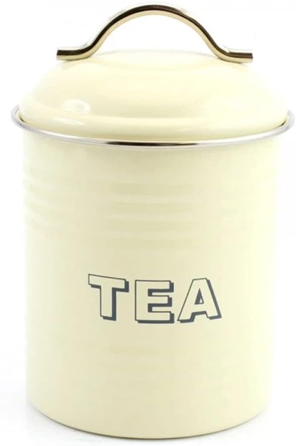 Retro Cream Tea Canister Amazon.co.uk Home & Kitchen