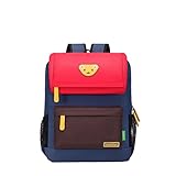 Willikiva Cute Bear Kids School Backpack for Children Elementary School Bags Girls Boys Bookbags (Re