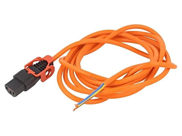 Câble IEC C13 femelle verrou IEC LOCK+ de 3m cordon d'alimentation noir