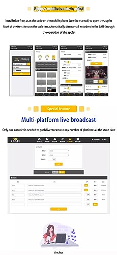 Miniatura 6 de Waypondev Link Pi Enc1-V3 4k Ndi Hdmi Encoder Decoder, Support Srt Rtmp Rtsp Http Onvif Hls Transmission, 1080p Hd Video Encoder For Youtube Facebook Twitch Live Broadcasting