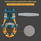 Szelki Bezpieczeństwa z Linkami, Pełna Ochrona Przed Upadkiem, 140 kg