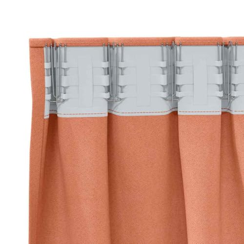 Rideaux occultants terre cuite en polyester de qualité supérieure