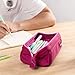 ZIPIT: Lenny Pencil Case - Pink - Large Storage Capacity Zipper Pouch, Makeup & Stationery Bag, School-Travel, Washable Polyester, Kids-Teens-Adults