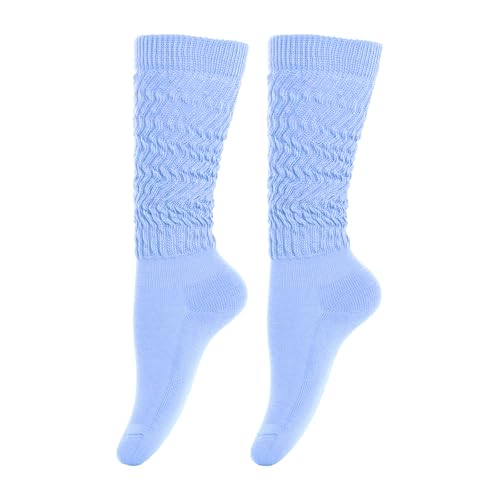 Image of Gvhntk Slouch Socks Women 80s 90s Scrunch Socks Extra Long Slouchy Sock Knee High Sock
