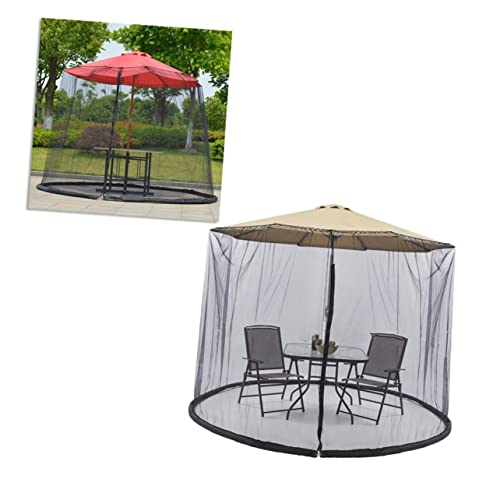 Filet pour parasol bogue avec fermeture éclair moustiquaire de jardin