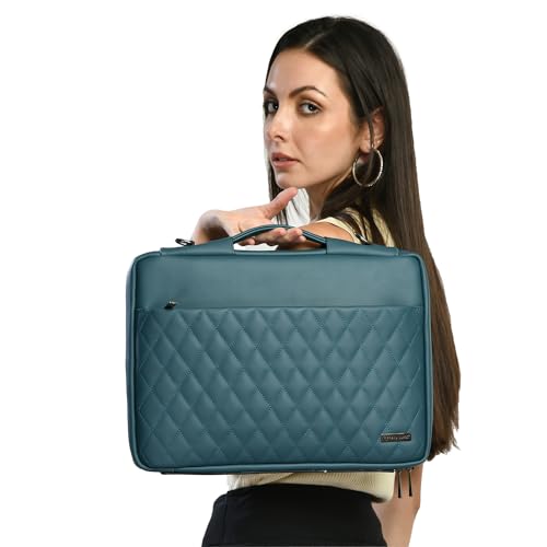 Vaku Luxos® Criss Cross Series 13"|16 Inch Laptop Bag Leather Collection Messenger Organizer Shoulder Sling Office Bag for Men & Women With Adjustable Strap for Laptop and MacBook