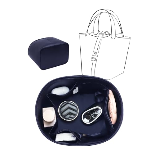 Image of Fits for Picotin Bag Insert Organizer For Hermes(18,Blue Nuit)
