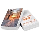 XiaoLidm 200 Blatt Fotopapier 10x15 cm, 200g/m² Inkjet Hochglänzend Fotopapier, Photo Paper für Tintenstrahldrucker