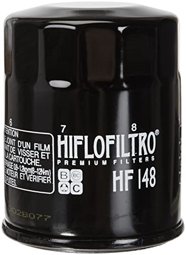 Filtre à huile HF148 noir HifloFiltro une pièce de haute précision