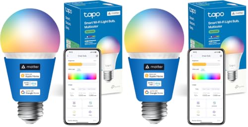 Image of Tapo L535E E27 Smart Bulb, Alexa Light Bulb, Matter-Certified, Multicolour, 8.6W (75W), Auto Schedule and Timer, Away Mode, Dimmable, Energy Monitoring, Voice Control Via Alexa and Google Assistant