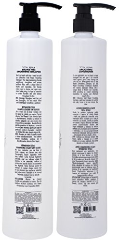 Peter Coppola Total Repair Shampoo & Conditioner 33.8 Fl Oz Duo, Color-Safe, Sodium Chloride-Free Sulfate-Free Shampoo For Color Treated Hair And Smoothing Conditioner – Keratin Treatment Aftercare #TOP2