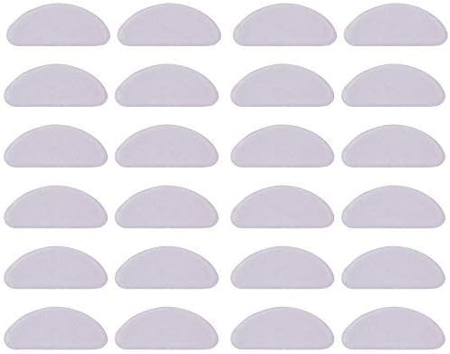 20 Pairs 1 mm Silicone Nose Pads Adhesive Glasses Pads Non-Slip Eyeglass Pads for Eyeglasses Sunglasses