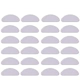 20 Pairs 1 mm Silicone Nose Pads Adhesive Glasses Pads Non-Slip Eyeglass Pads for Eyeglasses Sunglasses (White)