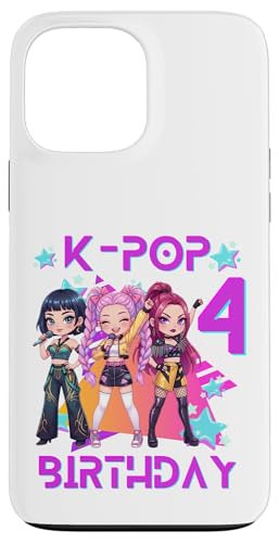 Funny Chibi Kpop Girl It's My 4th Birthday �X�}�z�P�[�X iPhone 13 Pro Max �p