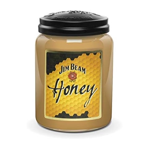 Candleberry Duftkerze im Glas mit Deckel - Jim Beam® Honey - Intensiv duftende ganzjährige Kerze bis zu 160h Brenndauer für jeden Anlass, langlebig und handgegossen in den USA Cover
