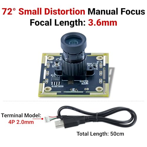 LiebeWH Eingebettetes 1 MP Kameramodul 1280 X 720 Webcam Platinenmodul mit Lichtempfindlichem OV9732-Chip für Überwachungskamera