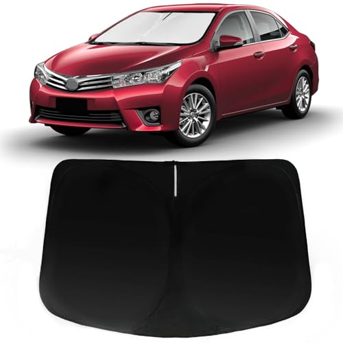 Image of Windshield Sun Shade for Toyota Corolla 2009-2013, Car Front Window Sunshade with 240T Sun Visor Protector Blocks UV Rays Heat Sun Shield Accessories