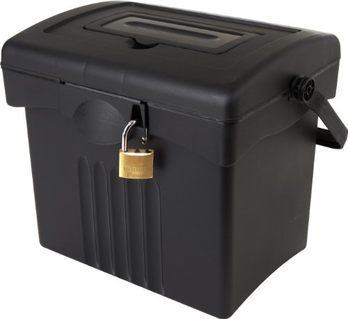 Storex Economy Portable File Box For Letter Size Hanging Files, Black (61502U01C) #TOP2