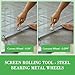 Screen Roller Tool - Rolling Tool for Installing Door & Window Screens & Repair - Spline Roller with Wood Handle & Steel Bearing Wheel - Professional Rolling Tool - Double Ended Hand Spline Roller