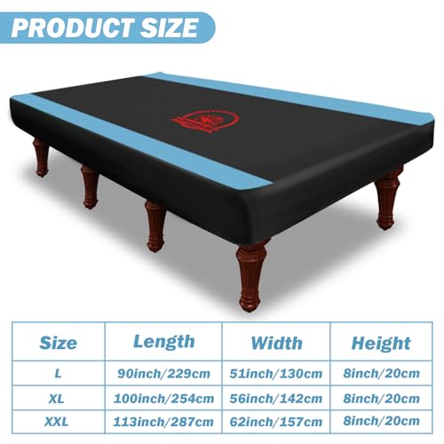Funda para mesa de billar de 7 pies impermeable resistente todo tipo de clima 7