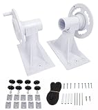 SunSolar Solar Cover Reel Kit - for In-Ground Pools — Durable Plastic Wheel Cranks to Easily Roll Up