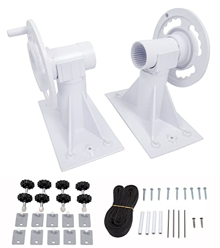 Sunsolar Solar Cover Reel Kit - For In-Ground Pools — Durable Plastic Wheel Cranks To Easily Roll Up A Pool Cover — Straps And Clamps To Attach Cover — Fits 3-Inch Pole (Pole Not Included) #TOP14